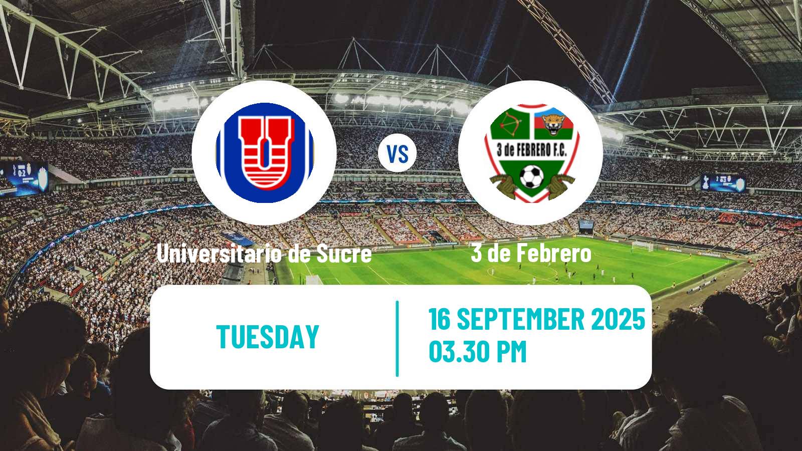 Football Bolivian Nacional B Universitario de Sucre - 3 de Febrero