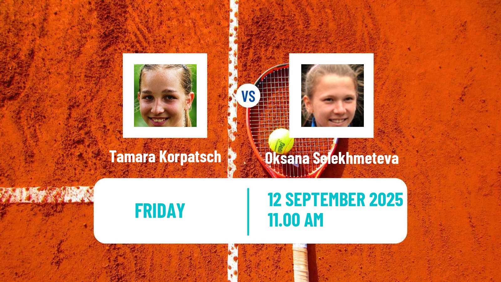 Tennis San Sebastian Challenger Women Tamara Korpatsch - Oksana Selekhmeteva