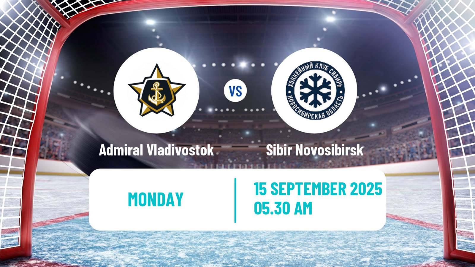 Hockey KHL Admiral Vladivostok - Sibir Novosibirsk