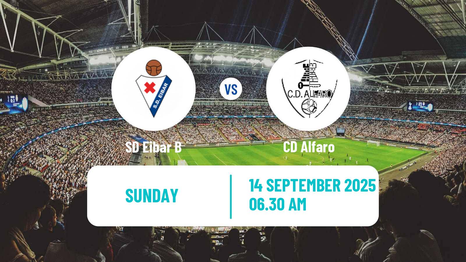 Football Spanish Segunda RFEF - Group 2 Eibar B - Alfaro