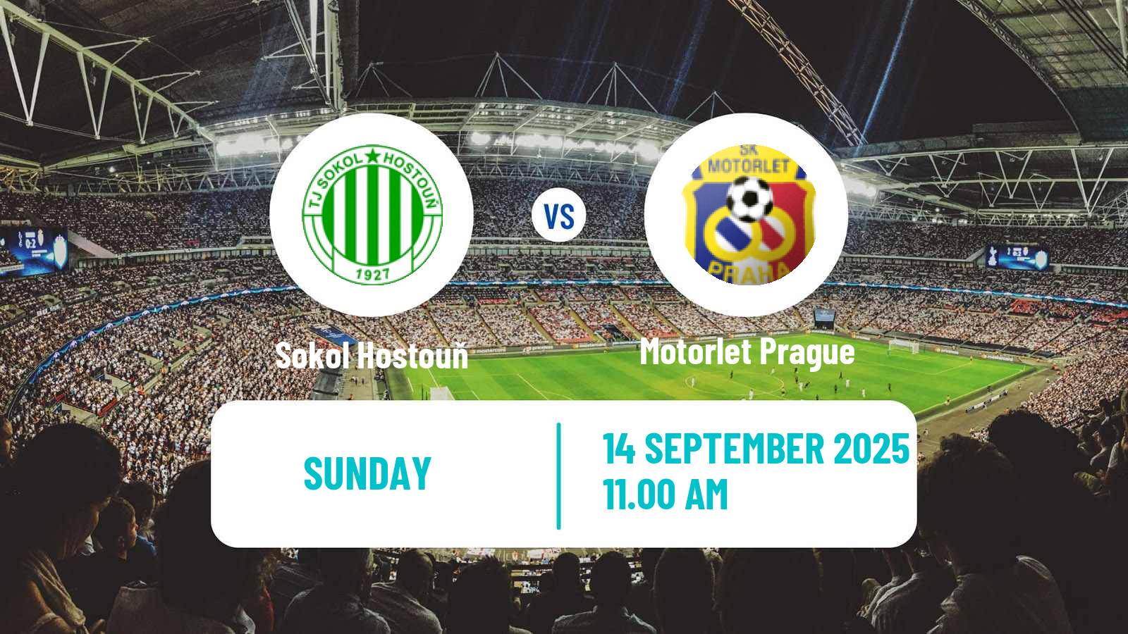 Football Czech CFL Group A Sokol Hostouň - Motorlet Prague