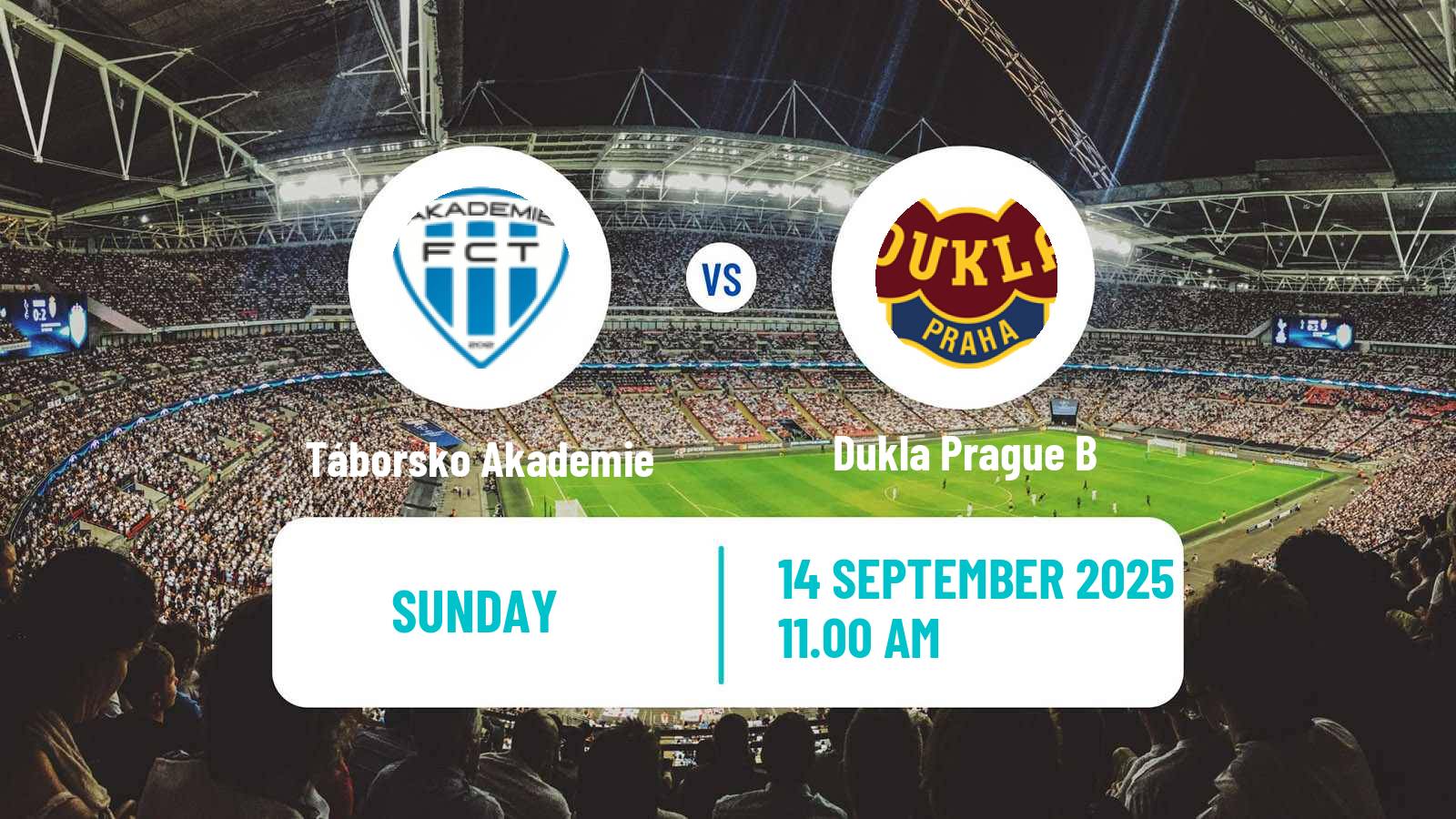 Football Czech CFL Group A Táborsko Akademie - Dukla Prague B