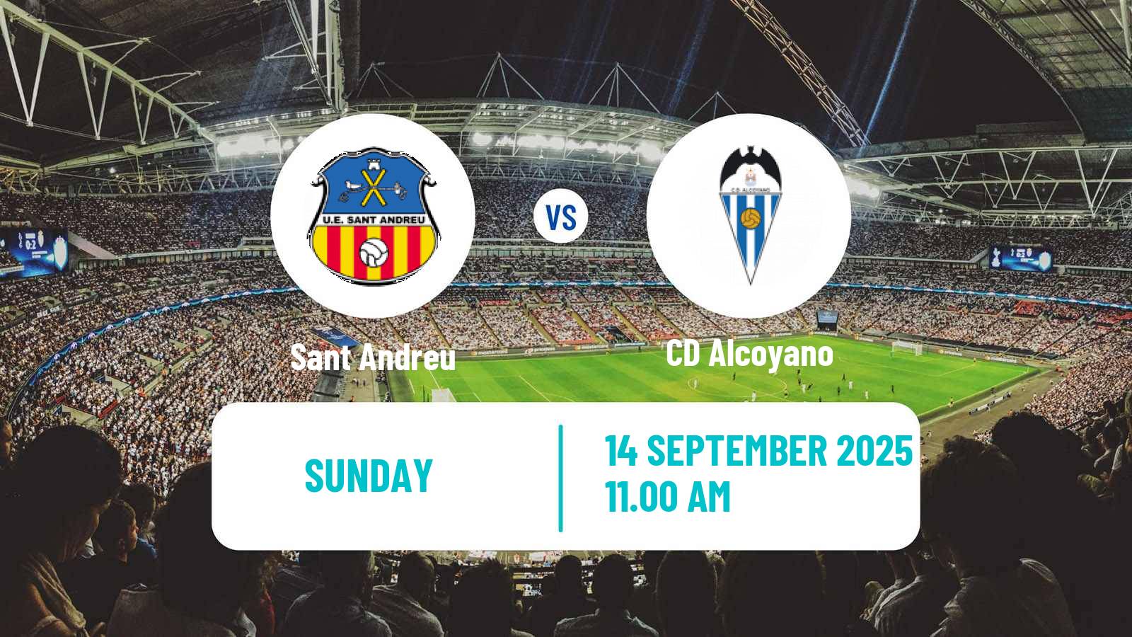 Football Spanish Segunda RFEF - Group 3 Sant Andreu - Alcoyano