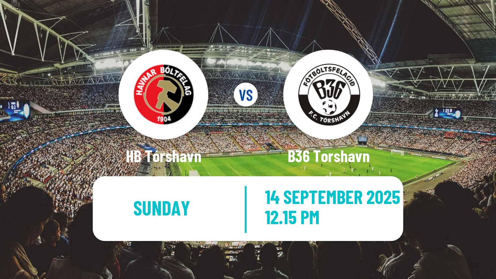 Football Faroe Islands Premier League HB Tórshavn - B36 Torshavn