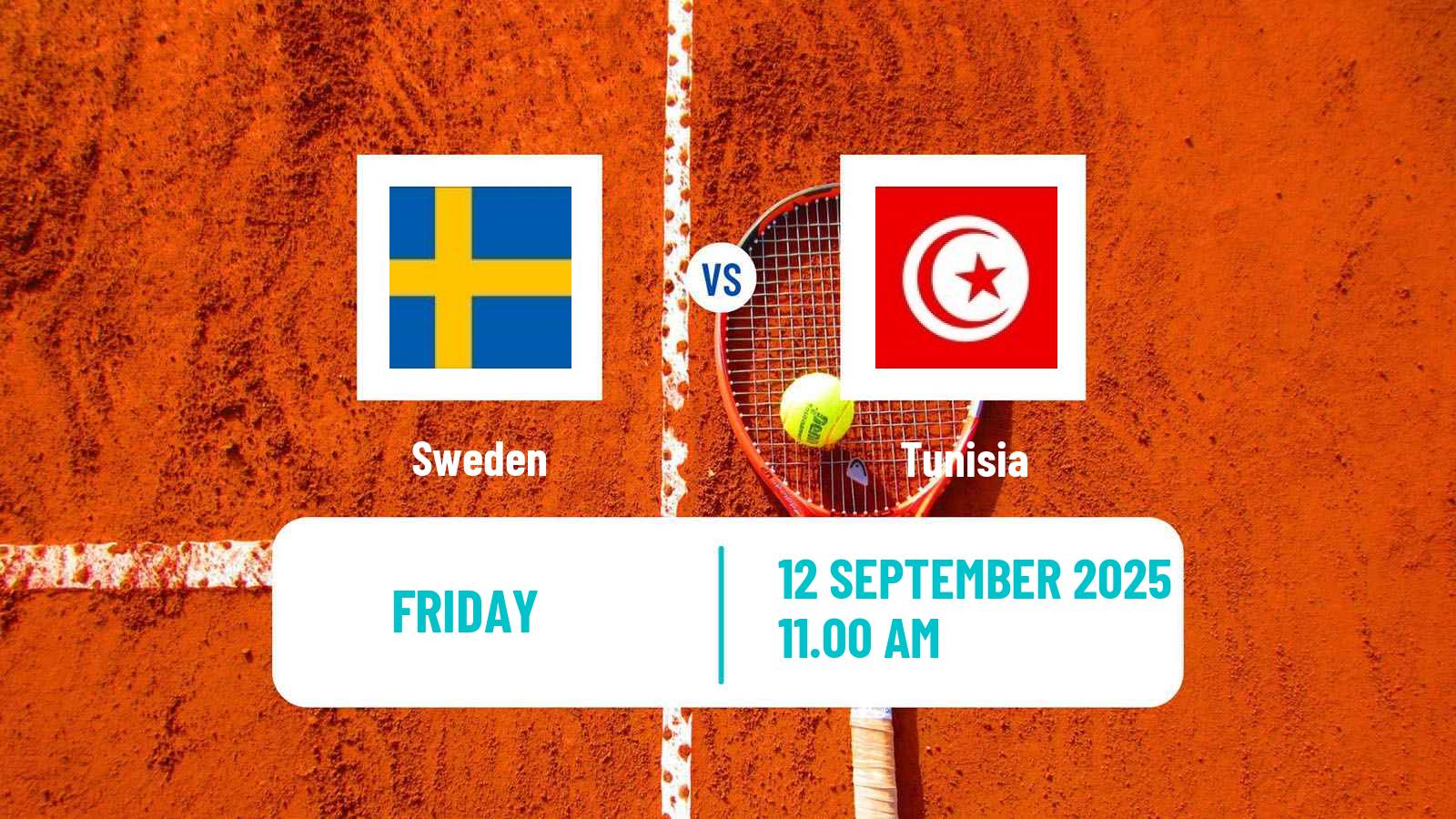 Tennis Davis Cup World Group I Teams Sweden - Tunisia