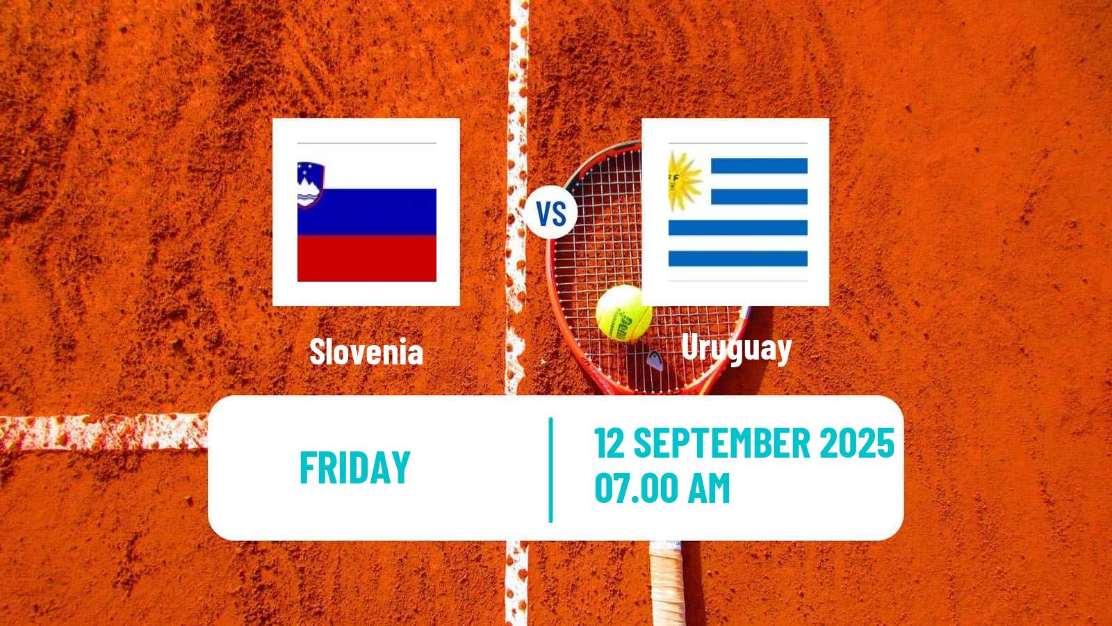 Tennis Davis Cup World Group II Teams Slovenia - Uruguay