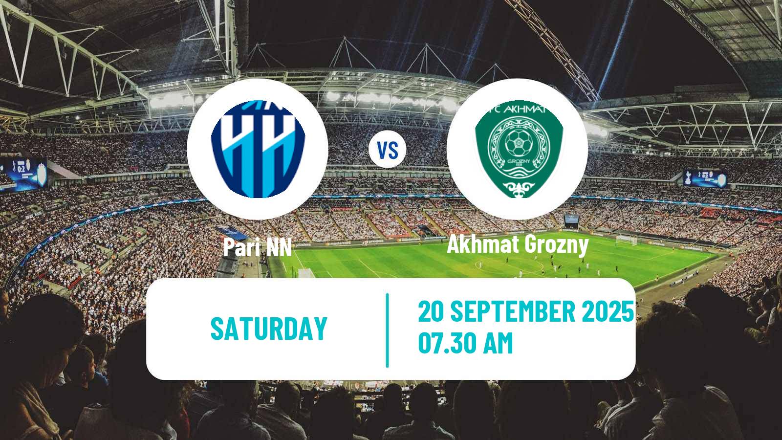 Football Russian Premier League Pari NN - Akhmat Grozny