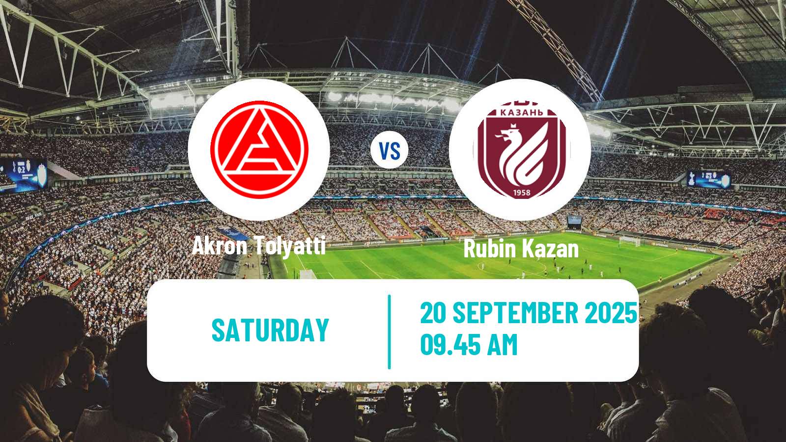 Football Russian Premier League Akron Tolyatti - Rubin Kazan