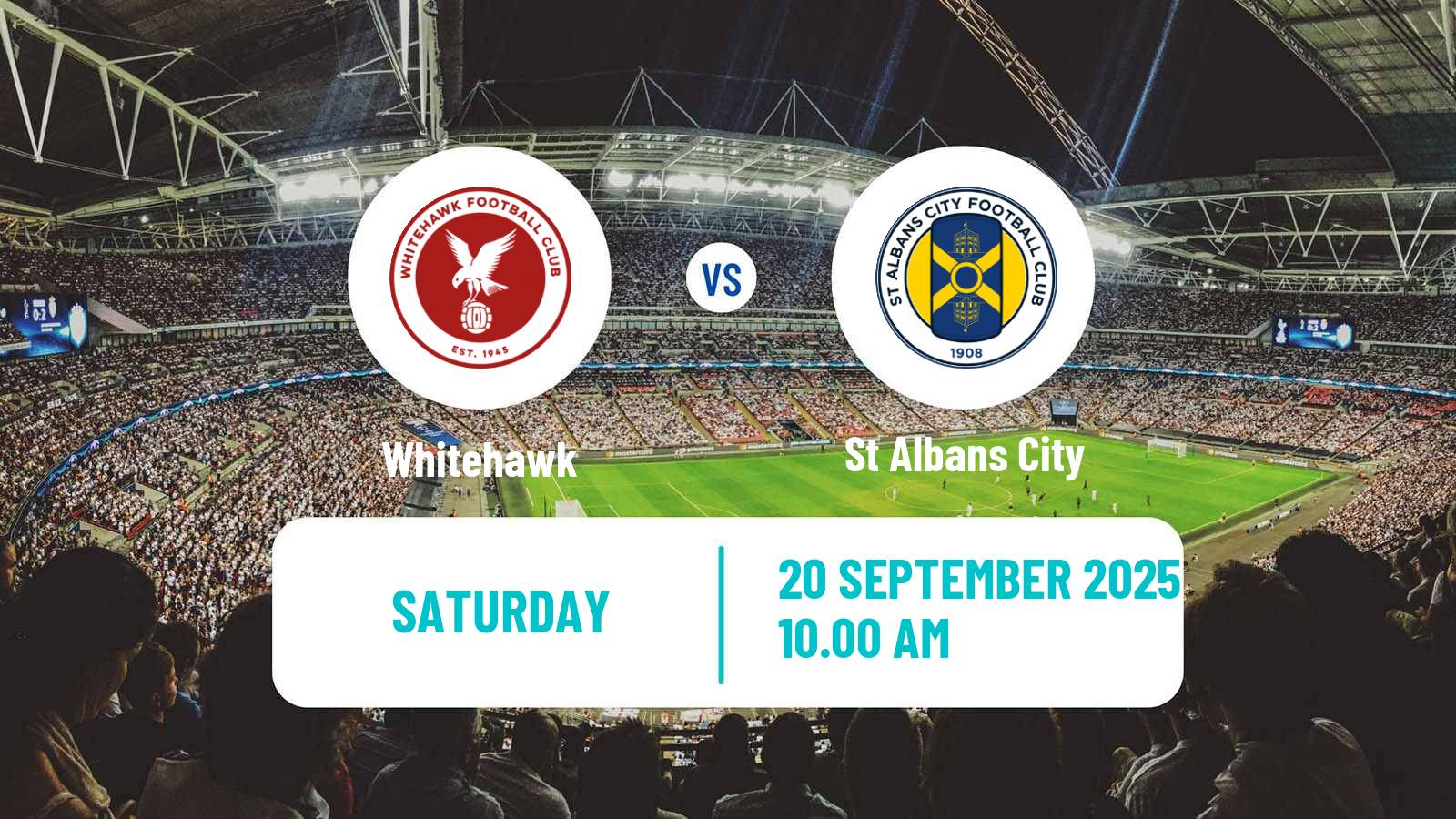 Football English Isthmian League Premier Division Whitehawk - St Albans City