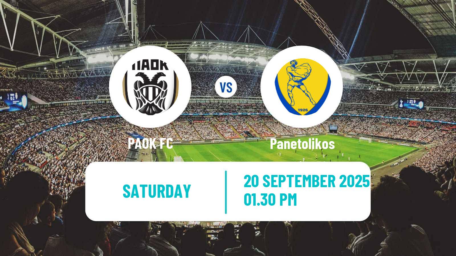 Football Greek Super League PAOK - Panetolikos