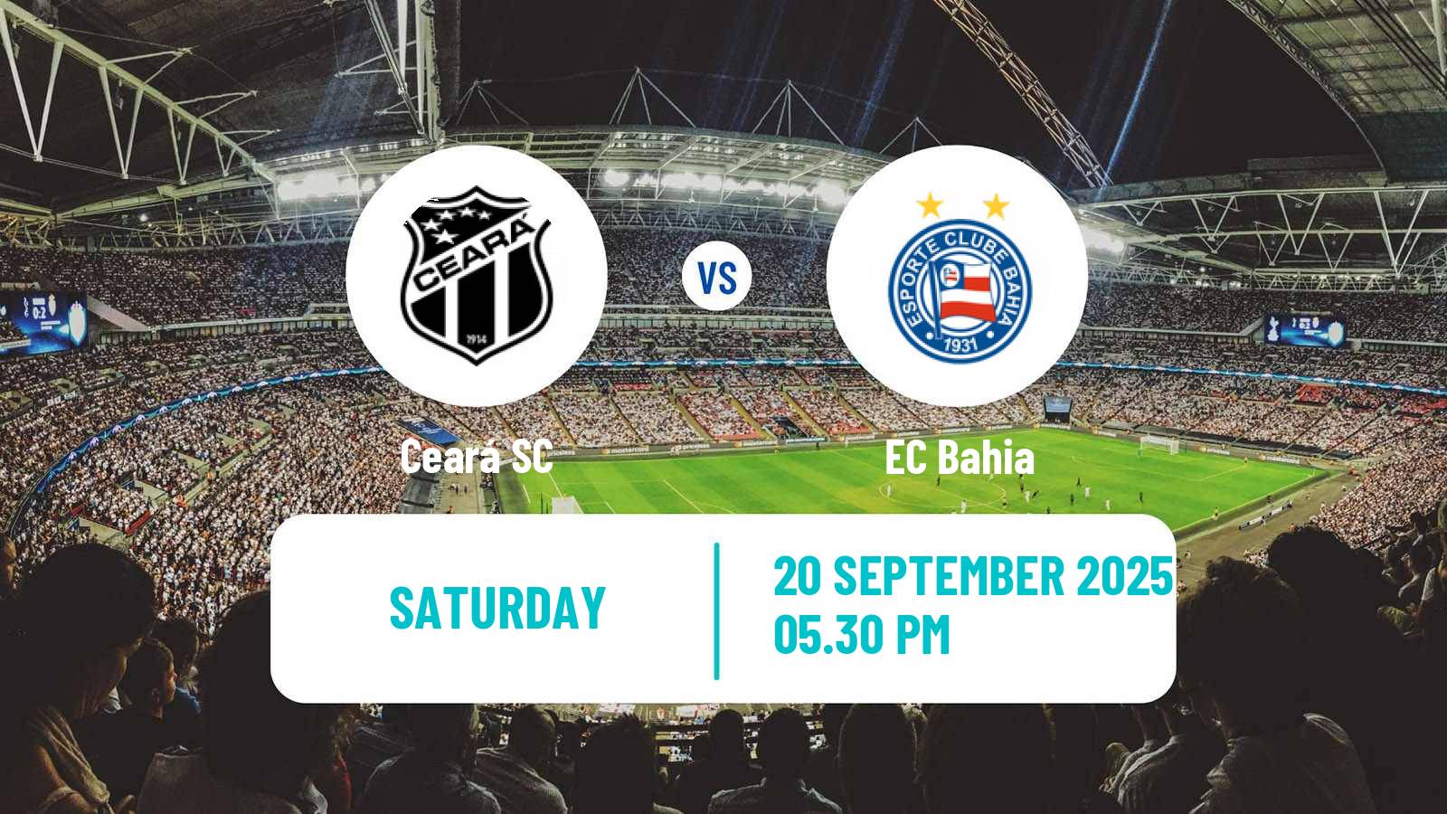 Football Brazilian Serie A Ceará - Bahia