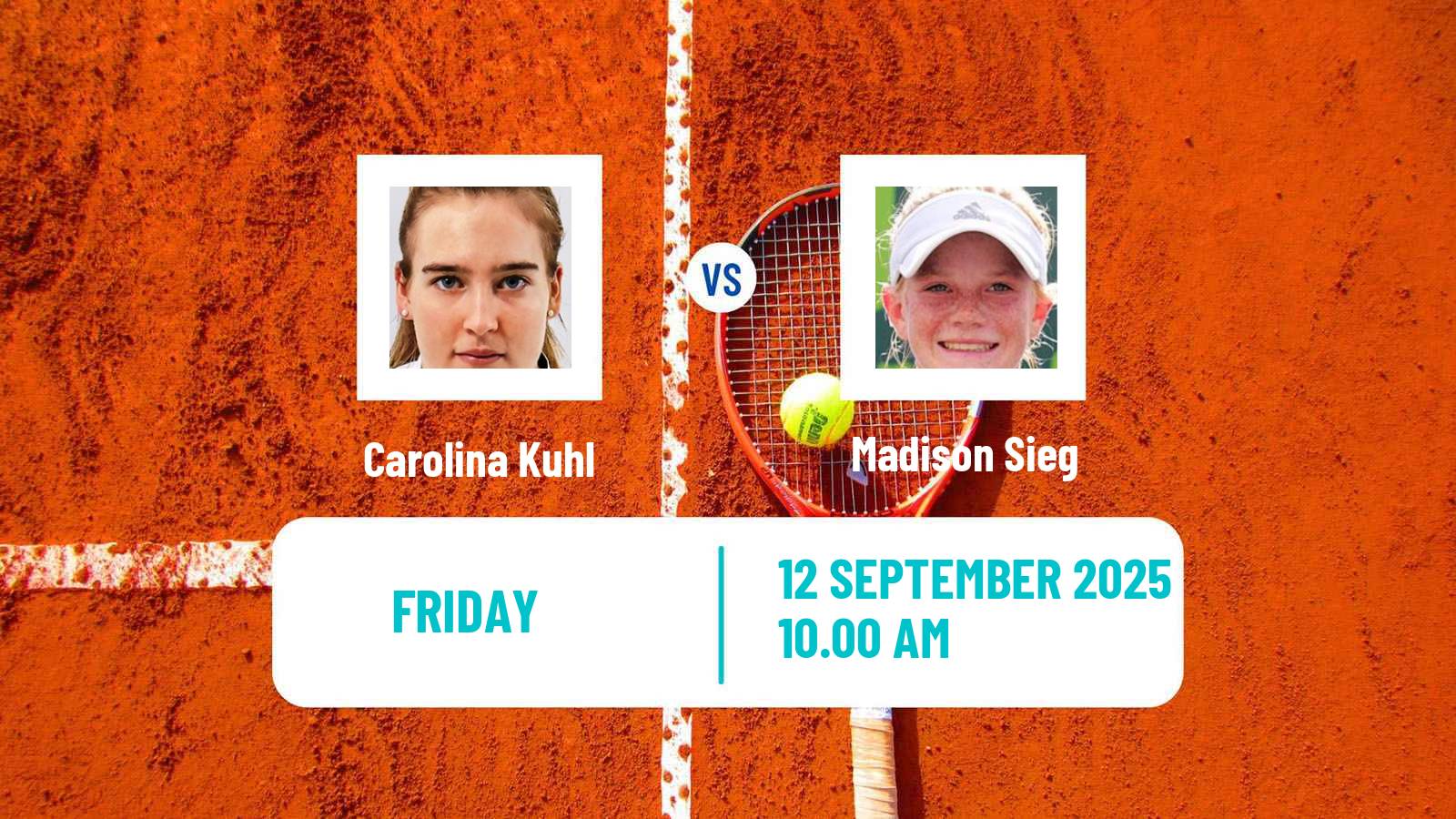 Tennis ITF W35 Uvero Alto Punta Cana Women Carolina Kuhl - Madison Sieg