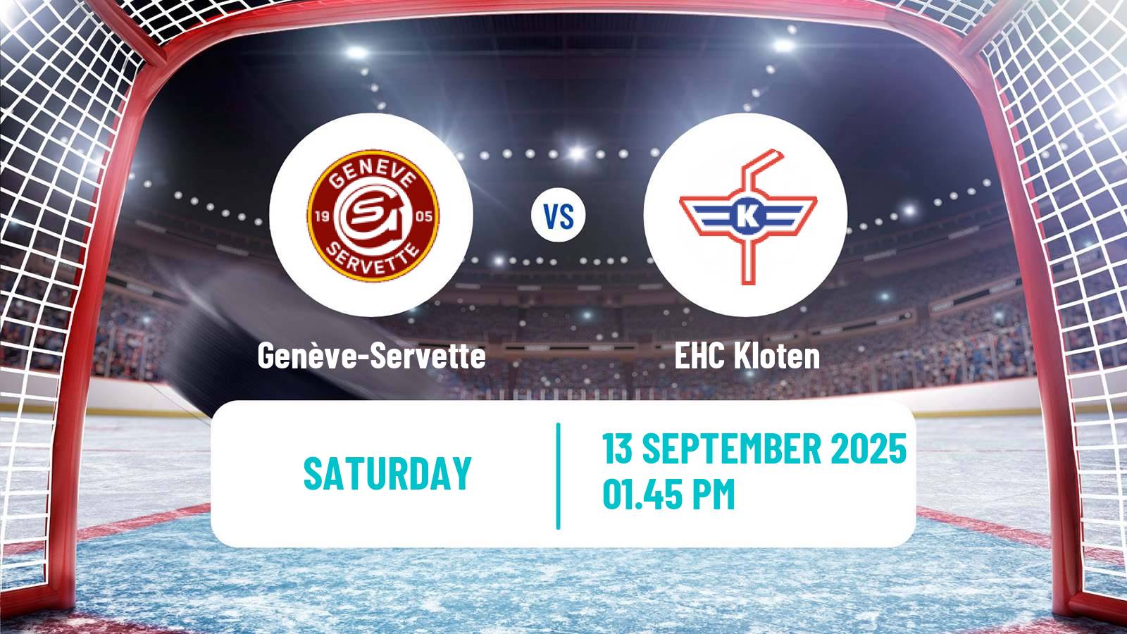 Hockey Swiss National League Hockey Genève-Servette - EHC Kloten