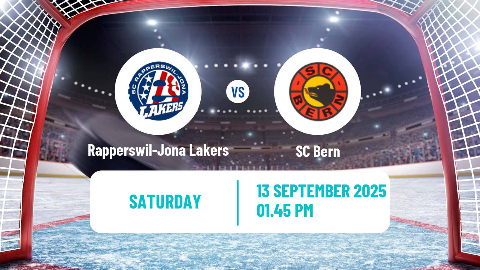 Hockey Swiss National League Hockey Rapperswil-Jona Lakers - Bern