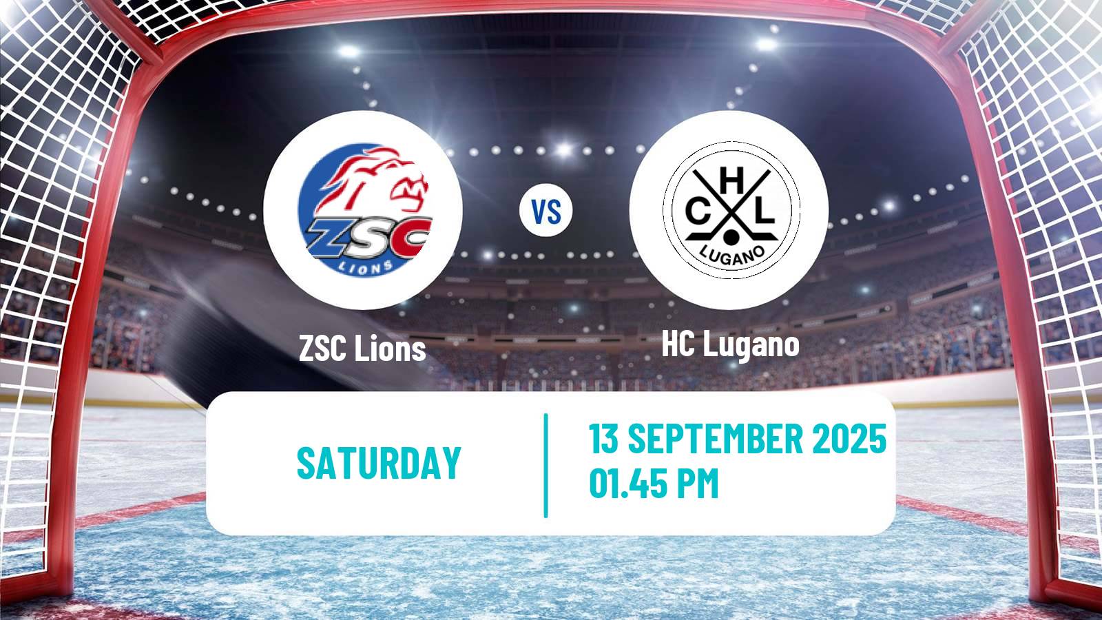 Hockey Swiss National League Hockey ZSC Lions - Lugano