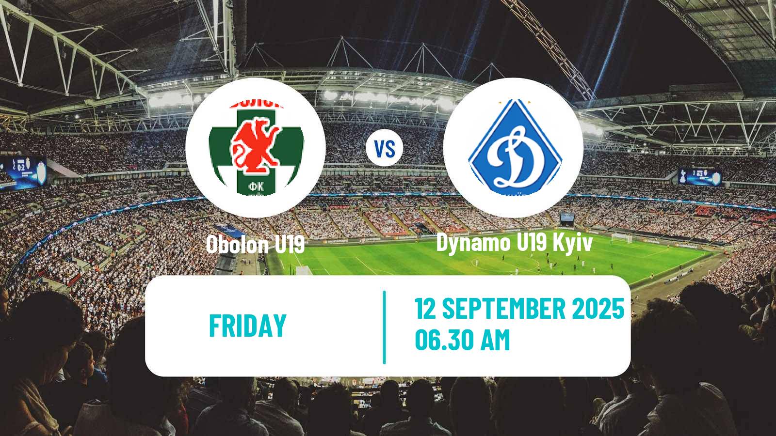 Football Ukrainian U19 League Obolon U19 - Dynamo U19 Kyiv
