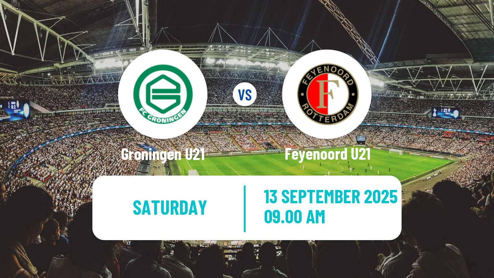 Football Dutch Divisie 1 U21 Groningen U21 - Feyenoord U21