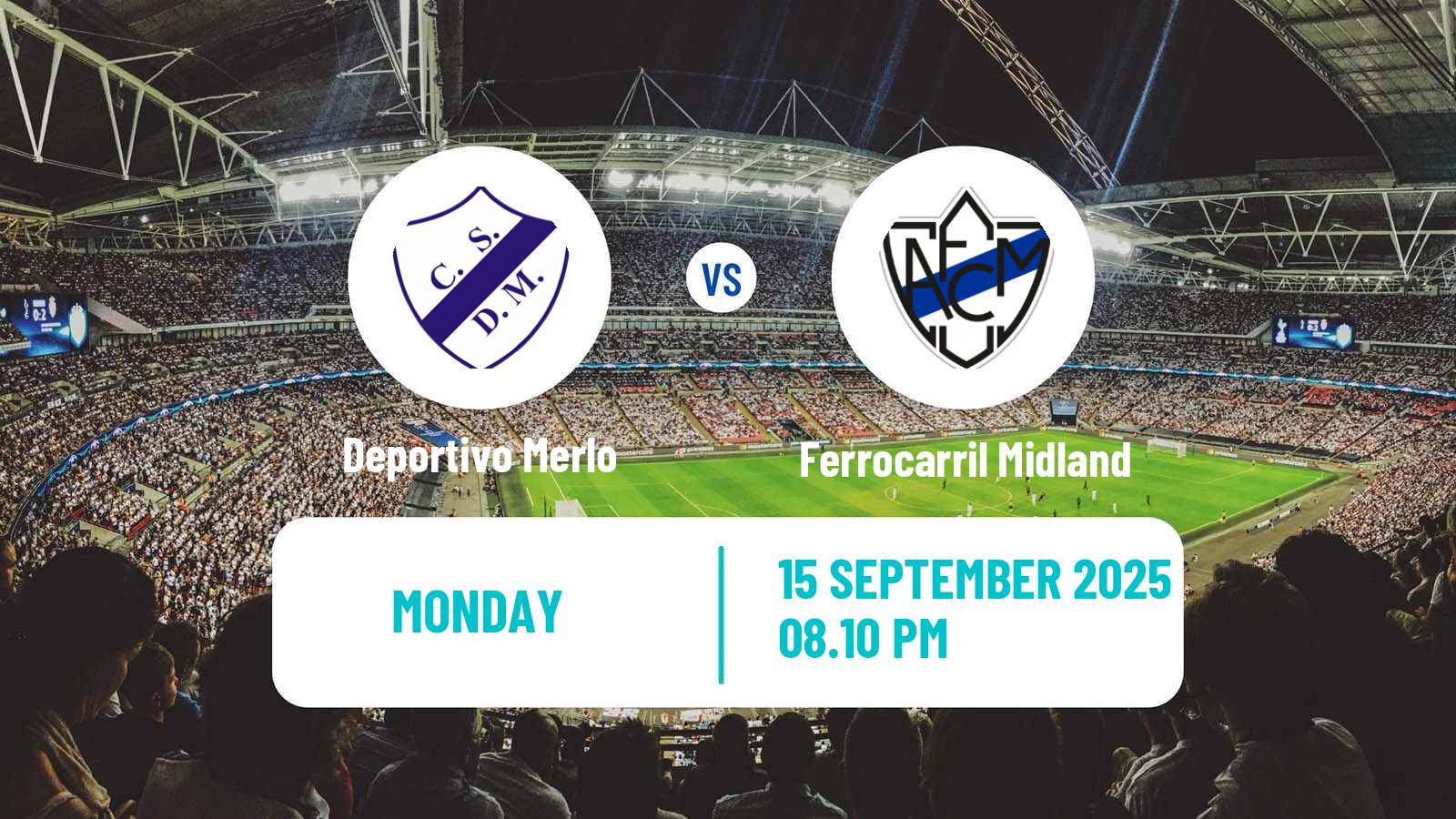 Football Argentinian Primera B Deportivo Merlo - Ferrocarril Midland