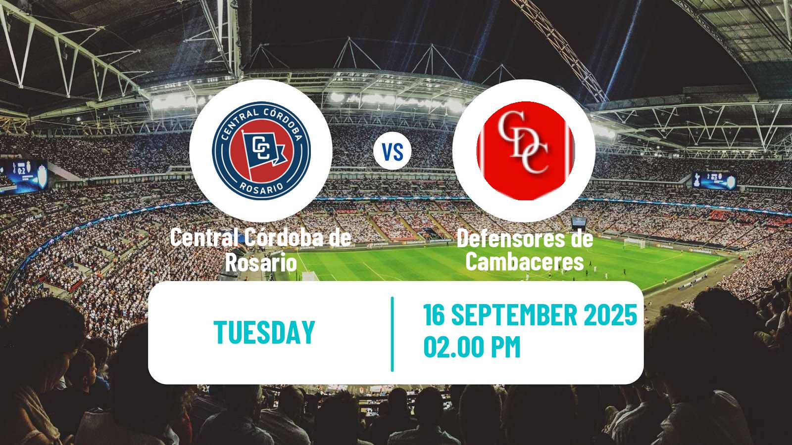 Football Argentinian Primera C Central Córdoba de Rosario - Defensores de Cambaceres