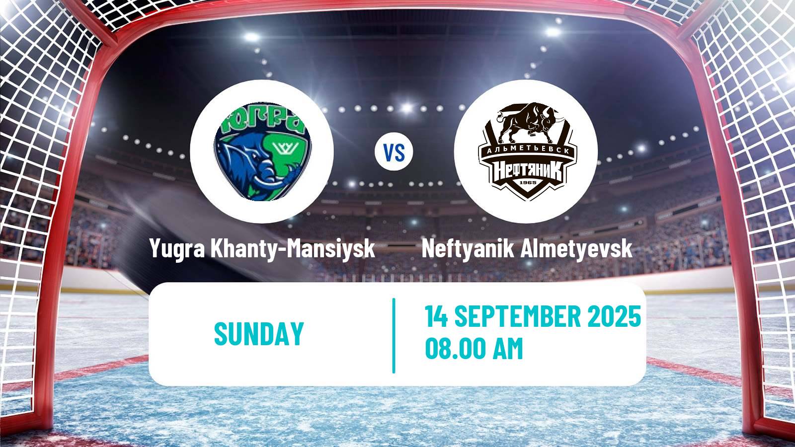 Hockey VHL Yugra Khanty-Mansiysk - Neftyanik Almetyevsk