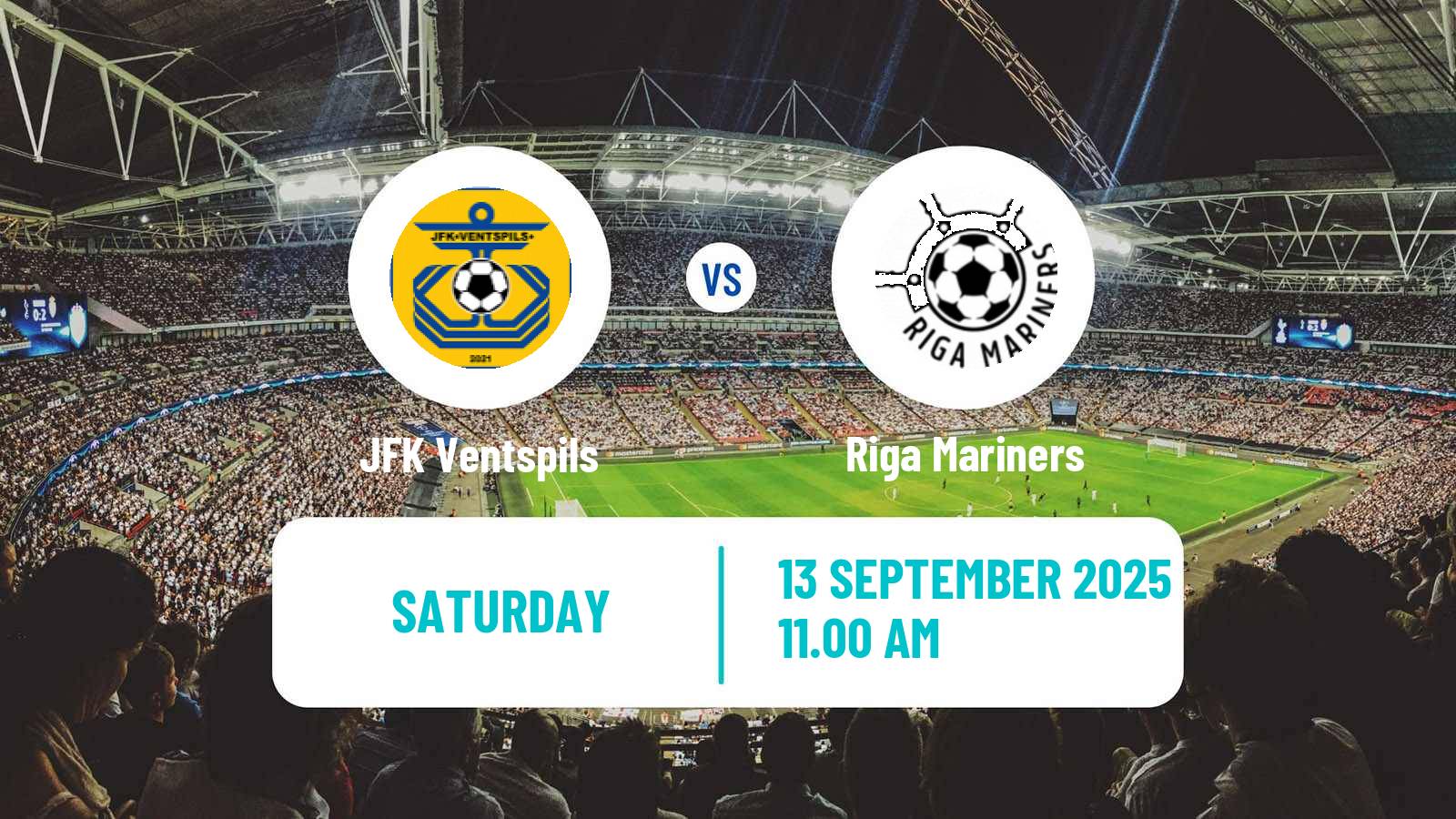 Football Latvian 1 Liga JFK Ventspils - Riga Mariners