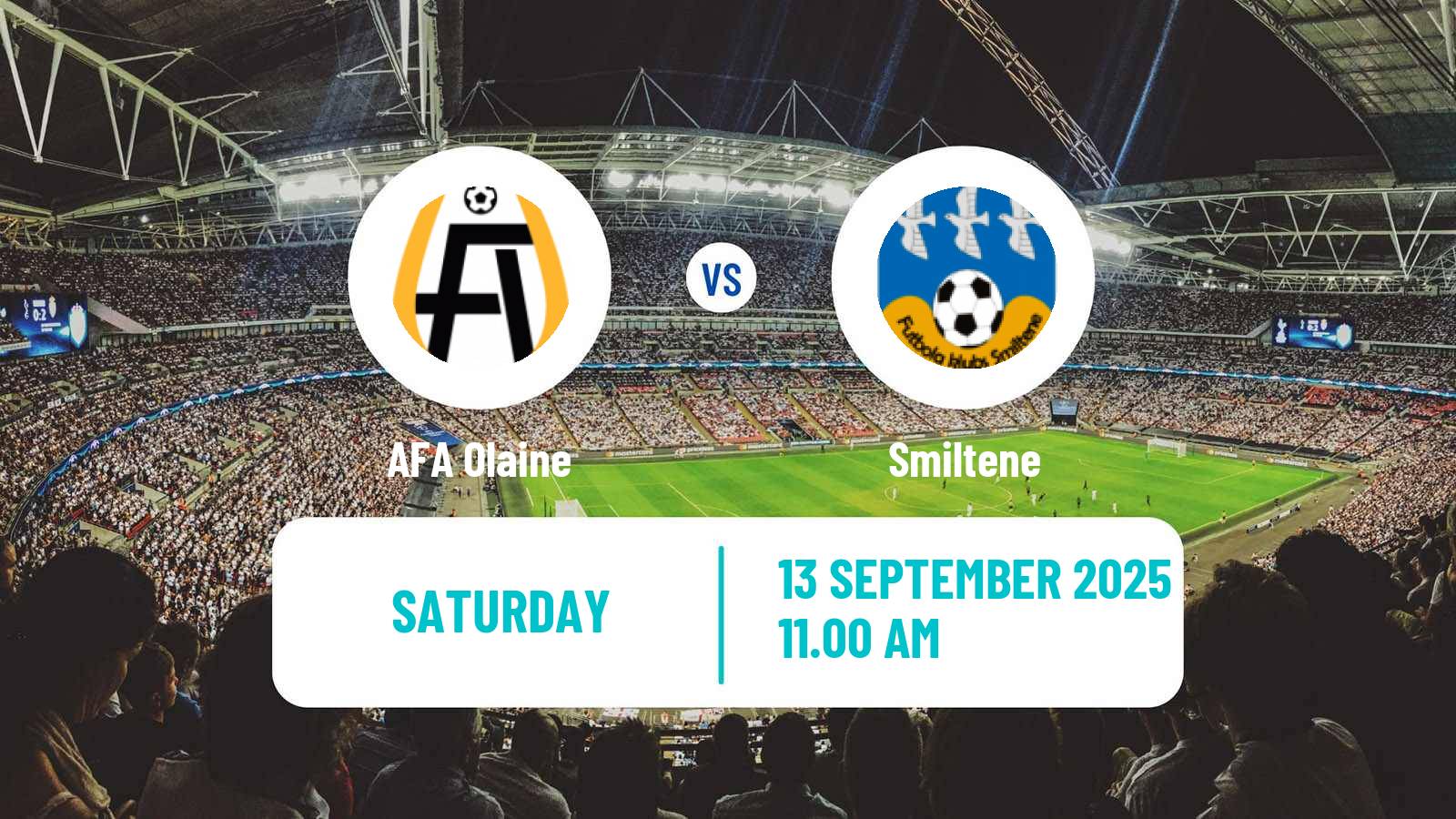Football Latvian 1 Liga Olaine - Smiltene