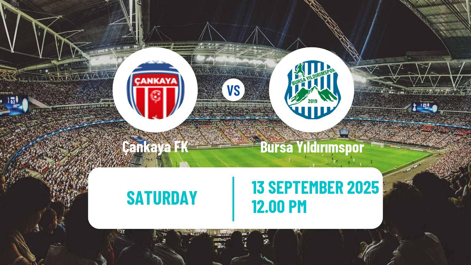 Football Turkish 3 Lig Group 1 Çankaya - Bursa Yıldırımspor
