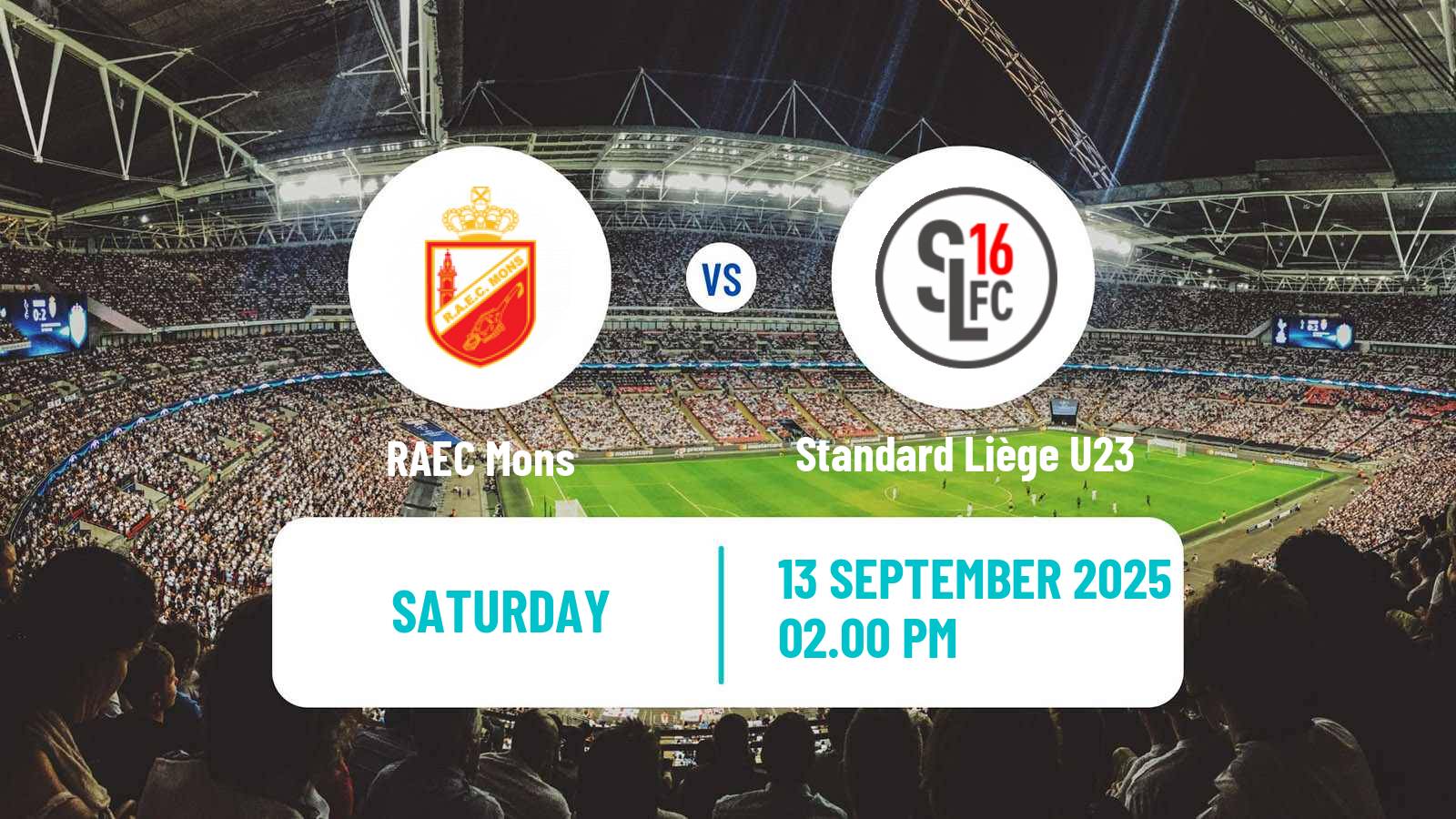 Football Belgian National Division 1 ACFF Mons - Standard Liège U23