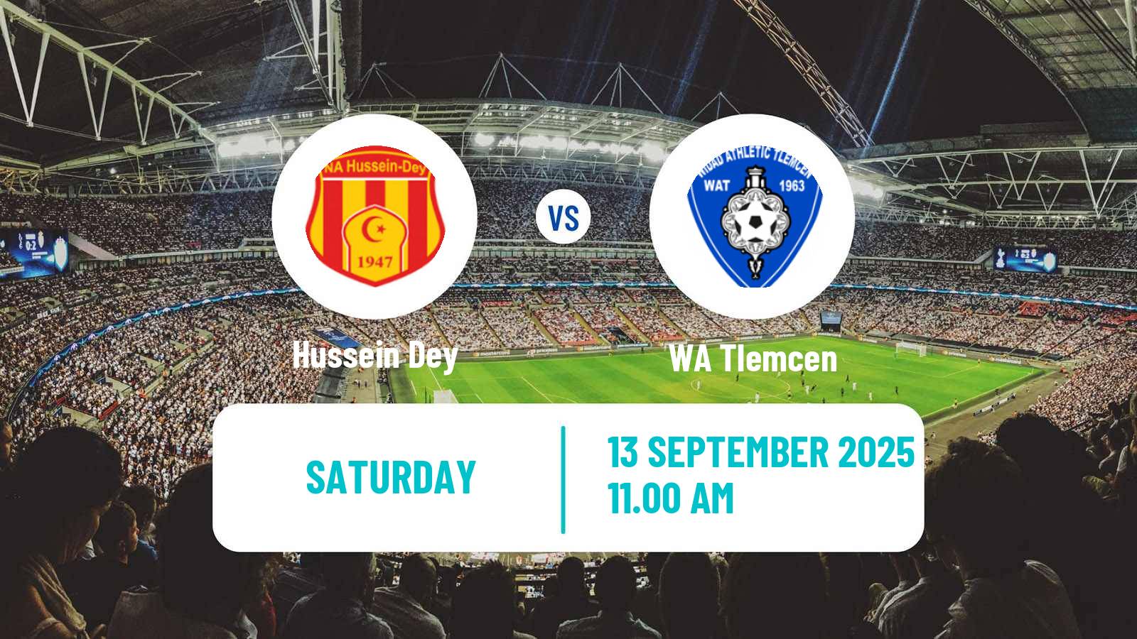 Football Algerian Ligue 2 Hussein Dey - Tlemcen