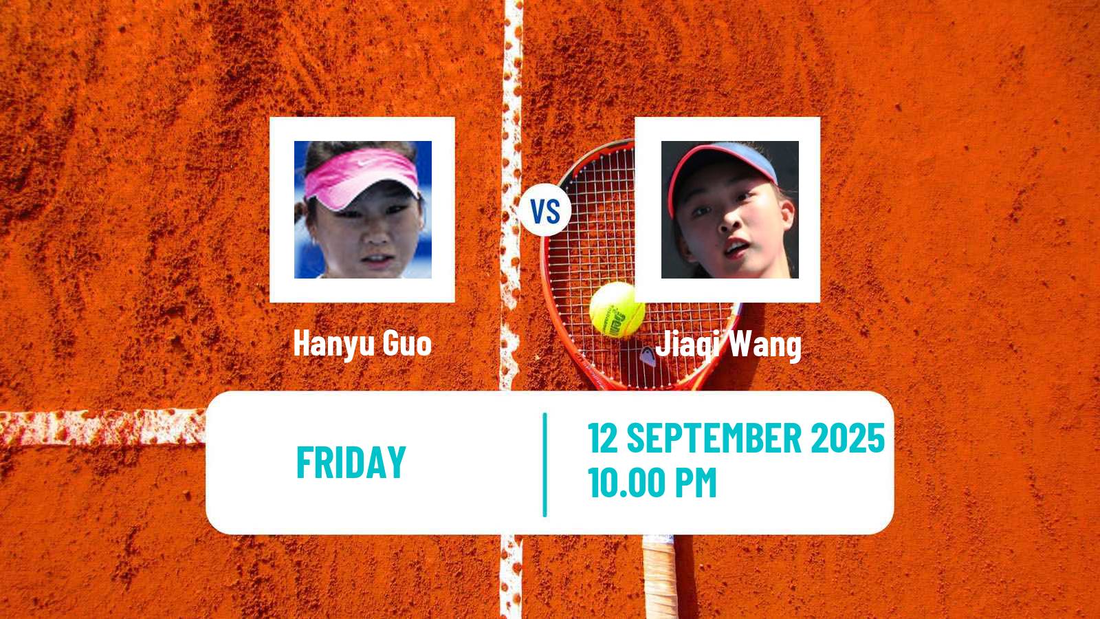 Tennis ITF W50 Guiyang Women Hanyu Guo - Jiaqi Wang