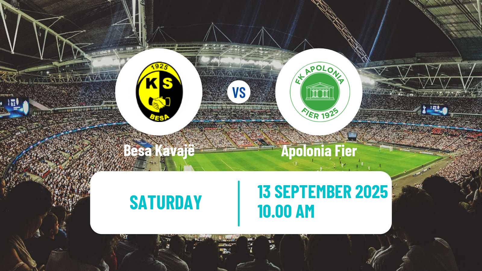 Football Albanian First Division Besa Kavajë - Apolonia Fier