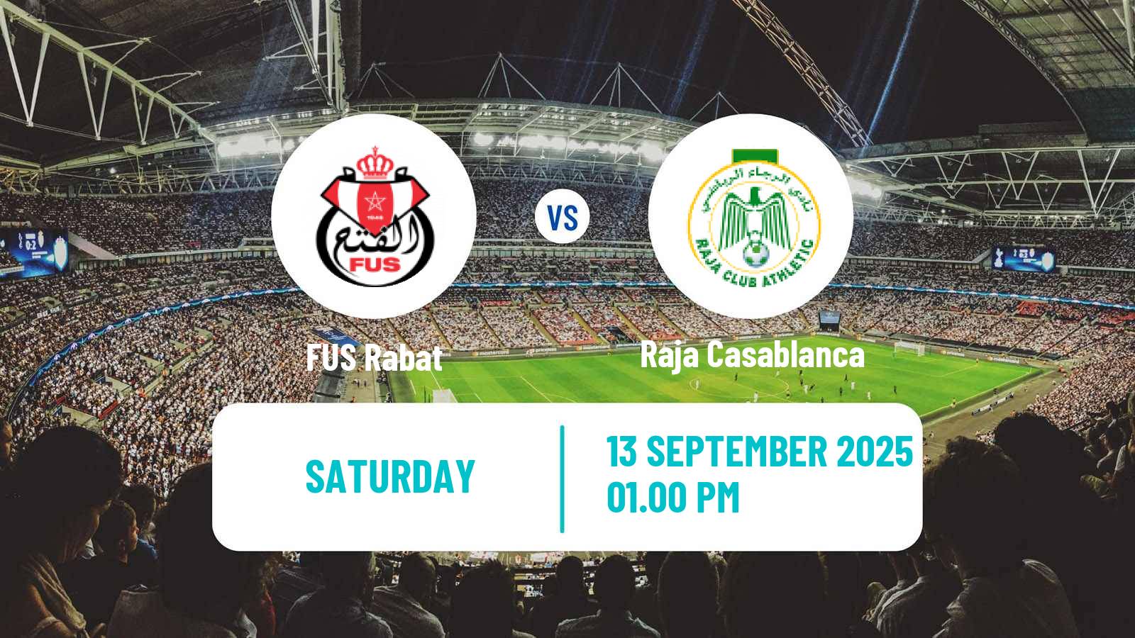 Football Moroccan Botola FUS Rabat - Raja Casablanca