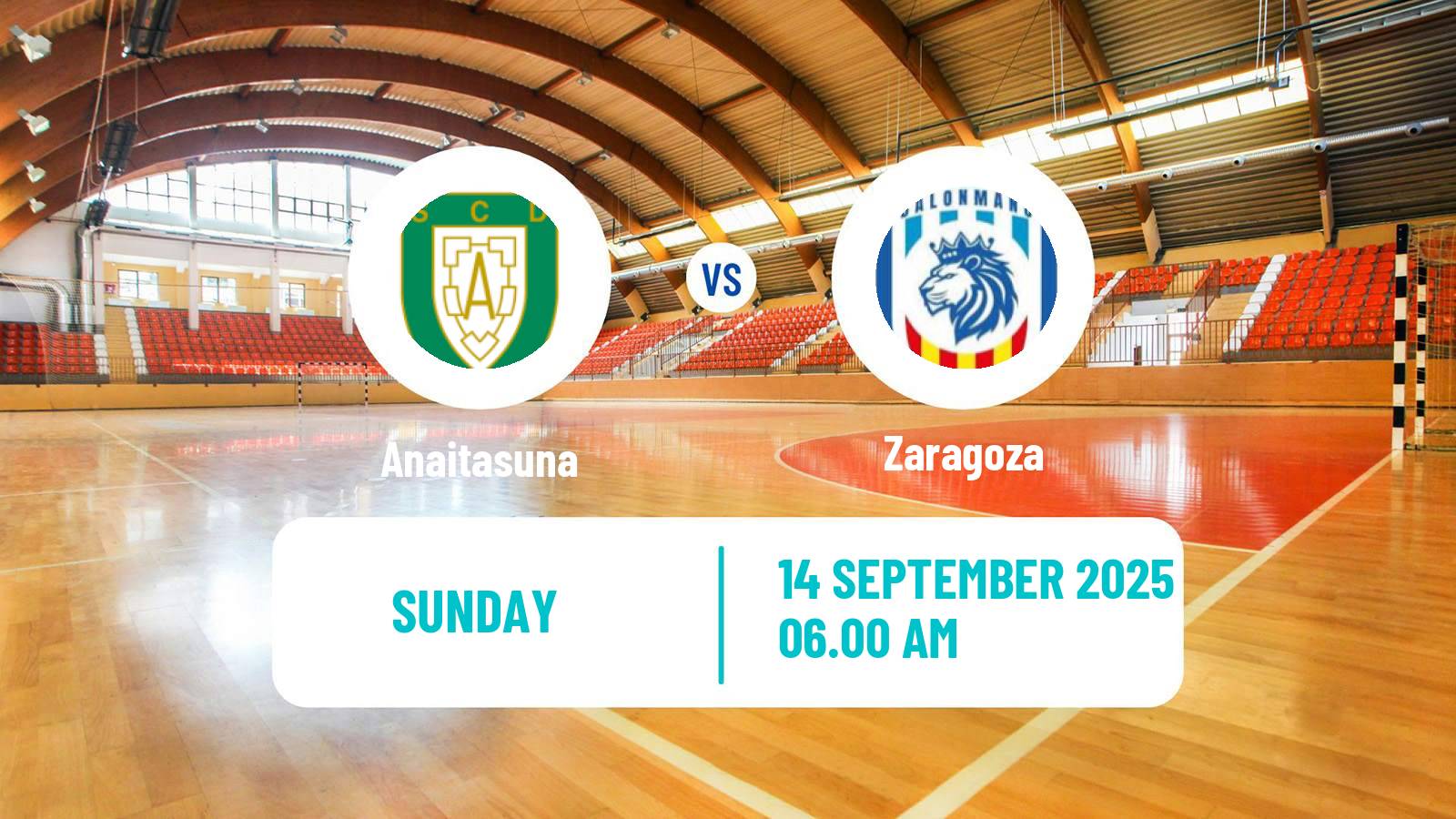 Handball Spanish Division de Honor Plata Handball Anaitasuna - Zaragoza