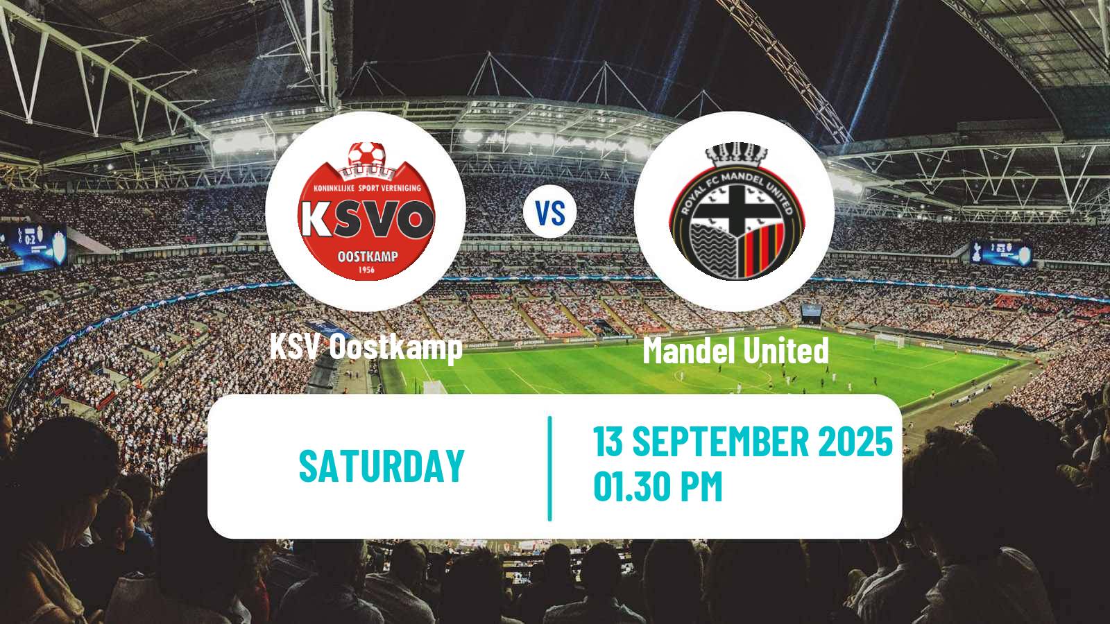Football Belgian Second Amateur Division Group A Oostkamp - Mandel United