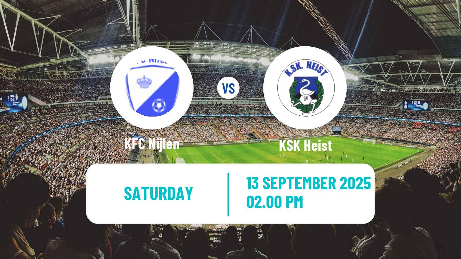 Football Belgian Second Amateur Division Group B Nijlen - Heist