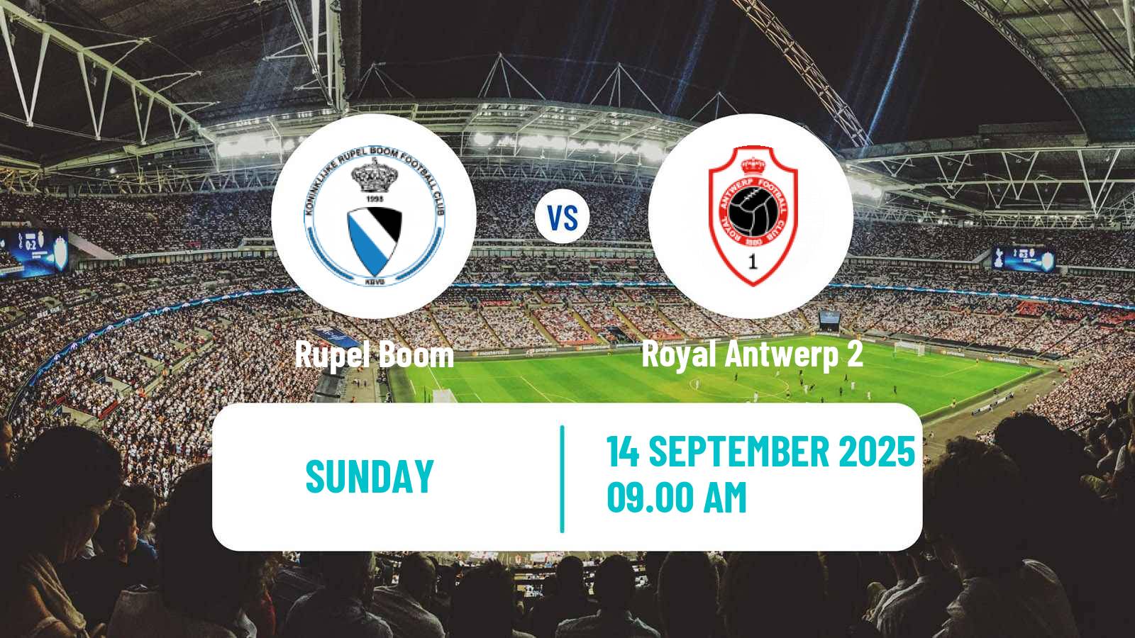 Football Belgian Second Amateur Division Group B Rupel Boom - Royal Antwerp 2