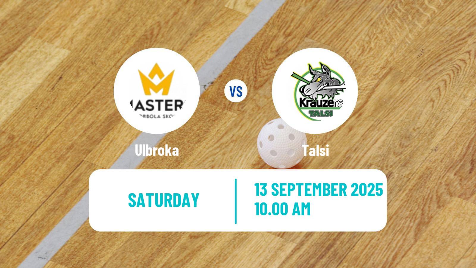 Floorball Latvian Elvi Liga Ulbroka - Talsi