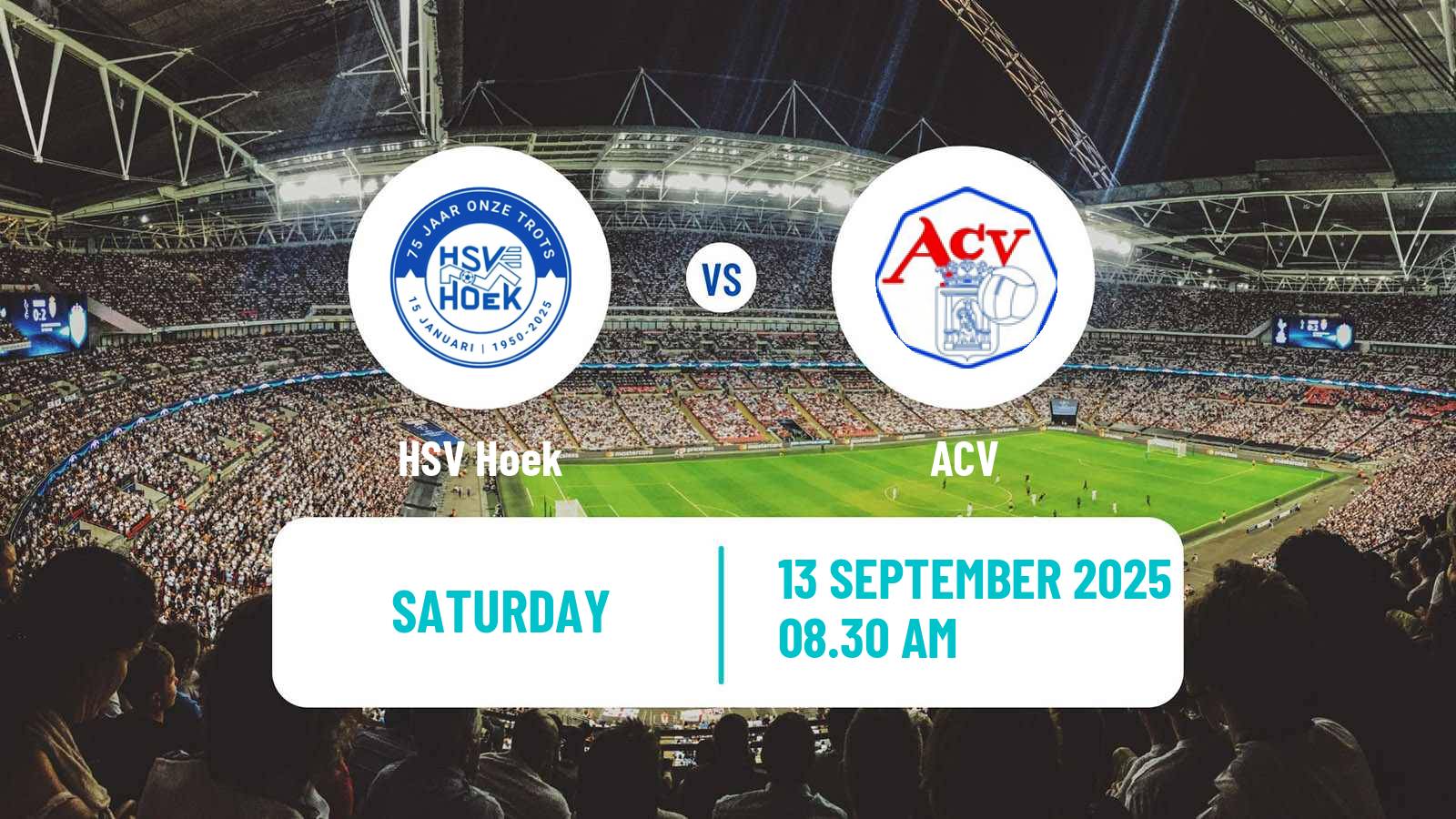 Football Dutch Tweede Divisie HSV Hoek - ACV
