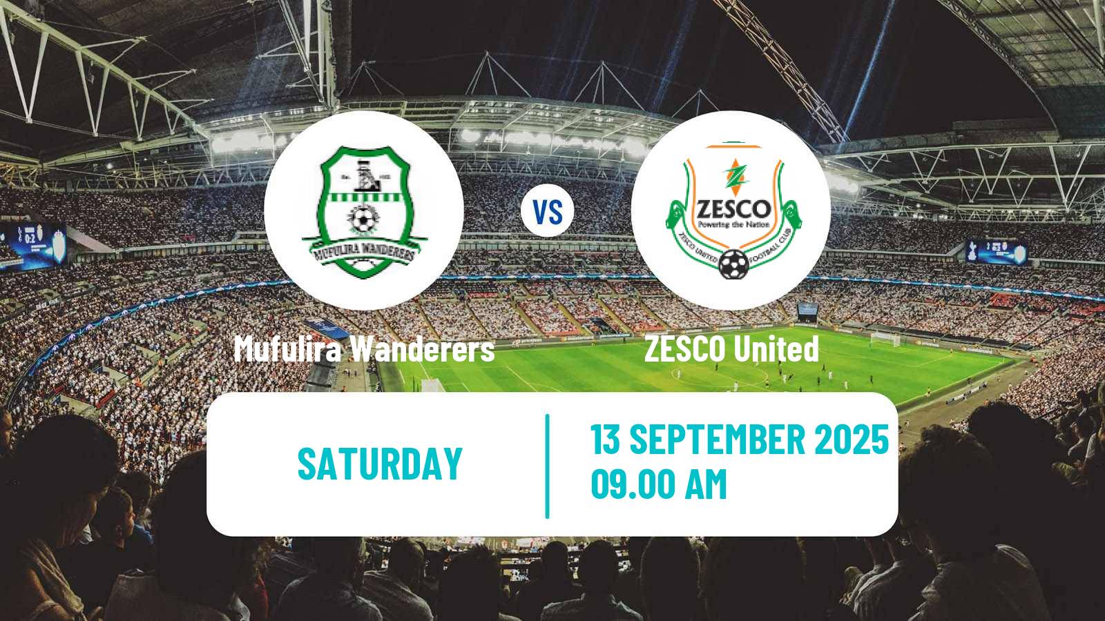 Football Zambian Premier League Mufulira Wanderers - ZESCO United