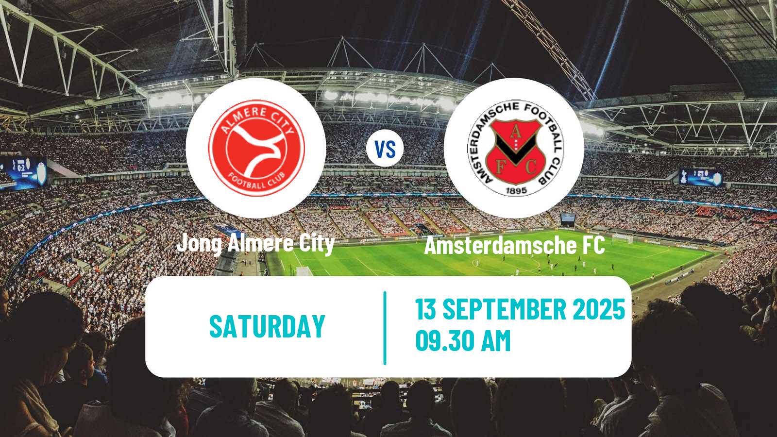 Football Dutch Tweede Divisie Jong Almere City - Amsterdamsche FC