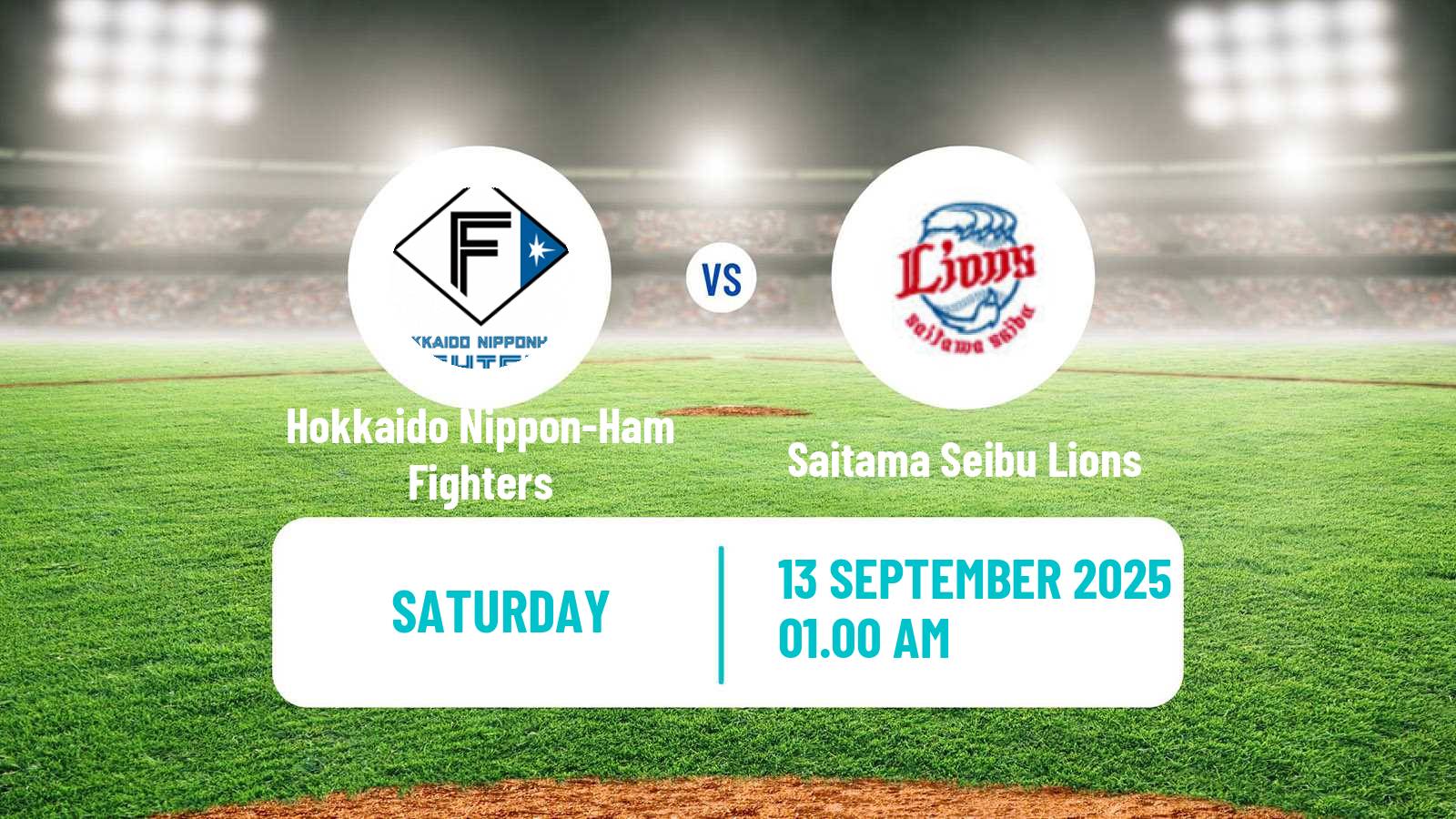 Baseball NPB Hokkaido Nippon-Ham Fighters - Saitama Seibu Lions