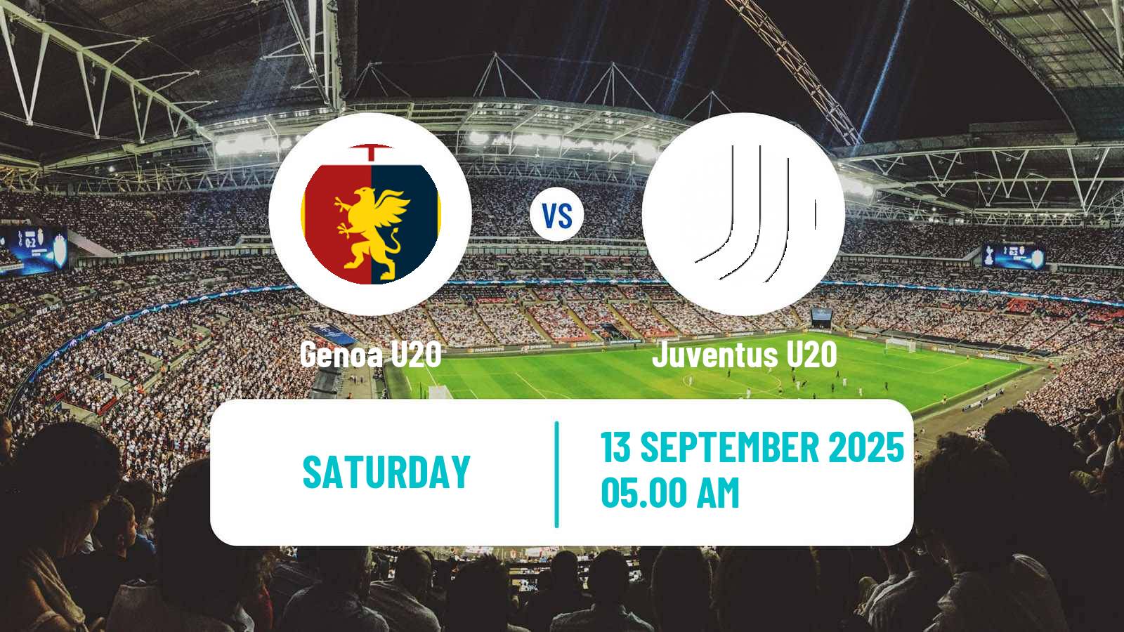 Football Italian Primavera 1 Genoa U20 - Juventus U20