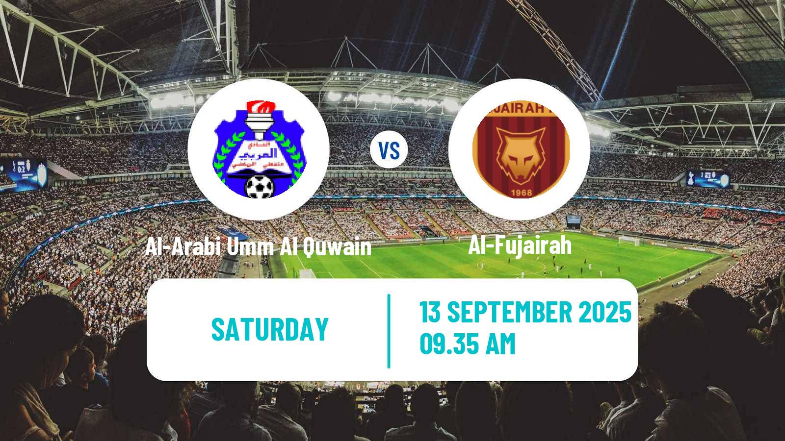 Football UAE Presidents Cup Al-Arabi Umm Al Quwain - Al-Fujairah