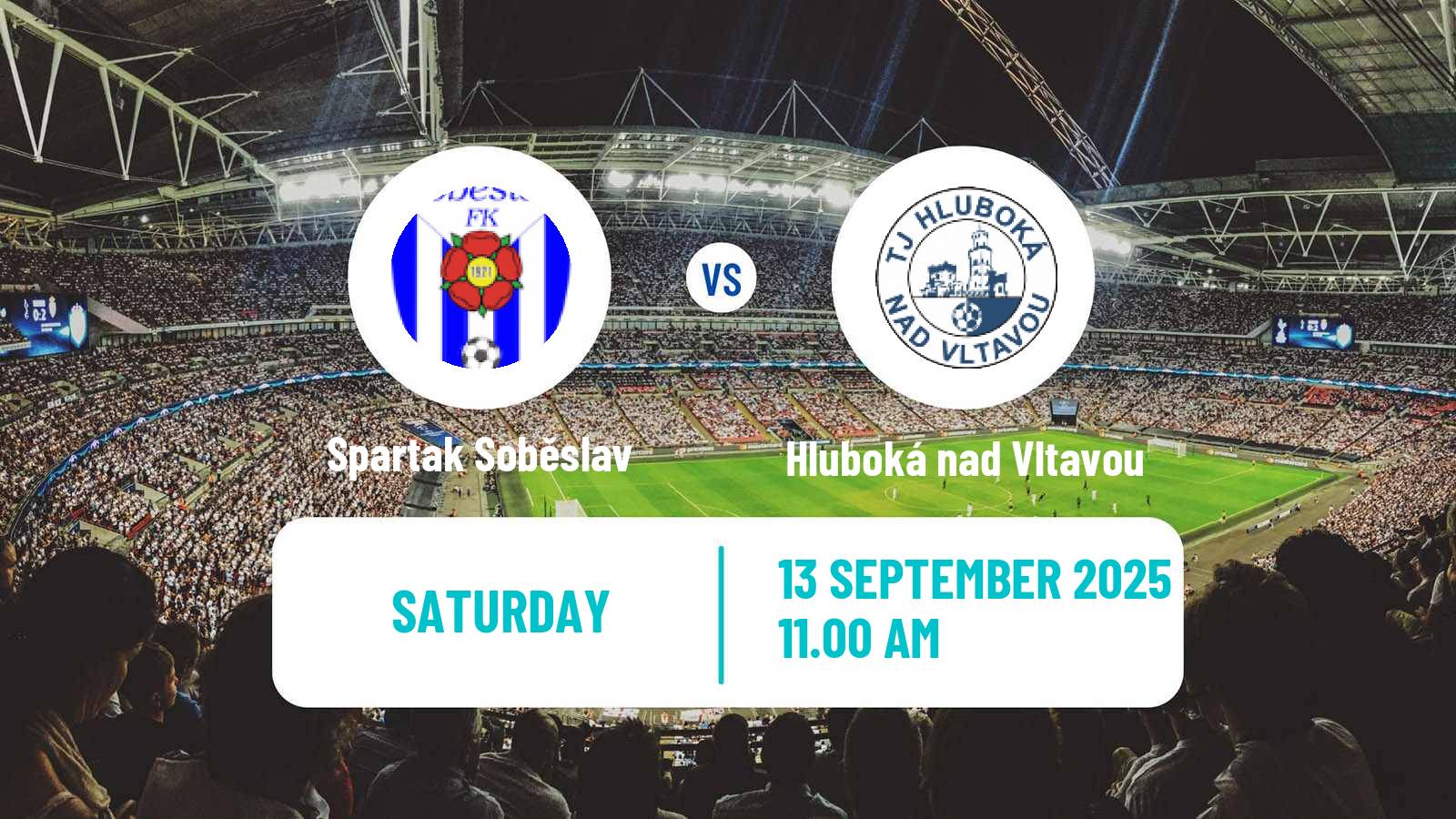 Football Czech Division A Spartak Soběslav - Hluboká nad Vltavou