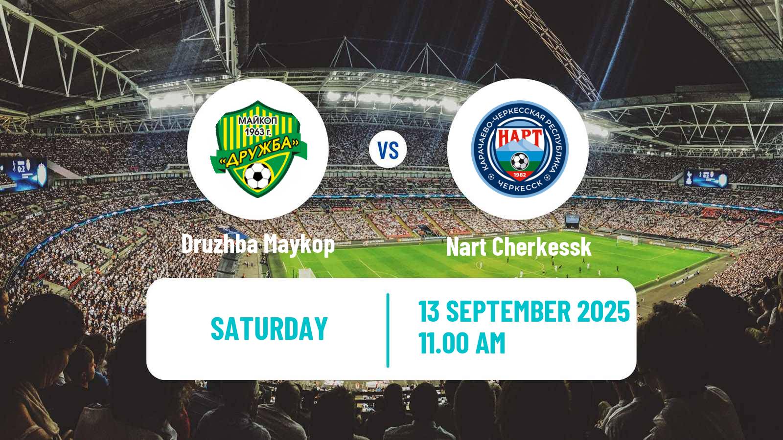 Football FNL 2 Division B Group 1 Druzhba Maykop - Nart Cherkessk
