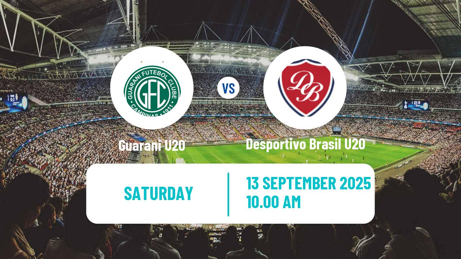 Football Brazilian Paulista U20 Guarani U20 - Desportivo Brasil U20