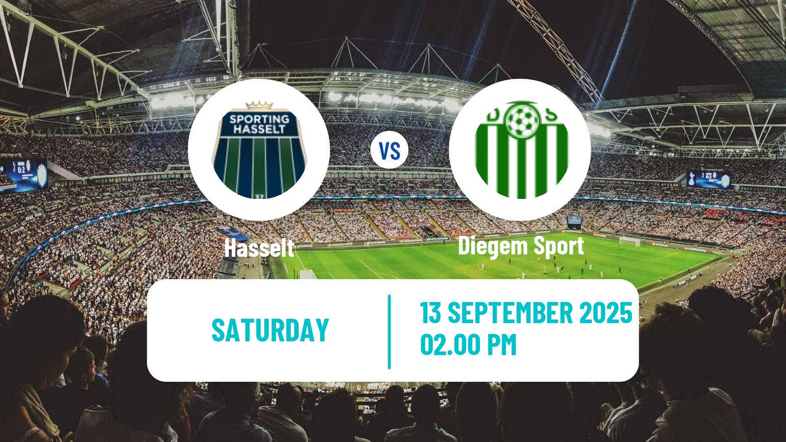 Football Belgian National Division 1 VV Hasselt - Diegem Sport