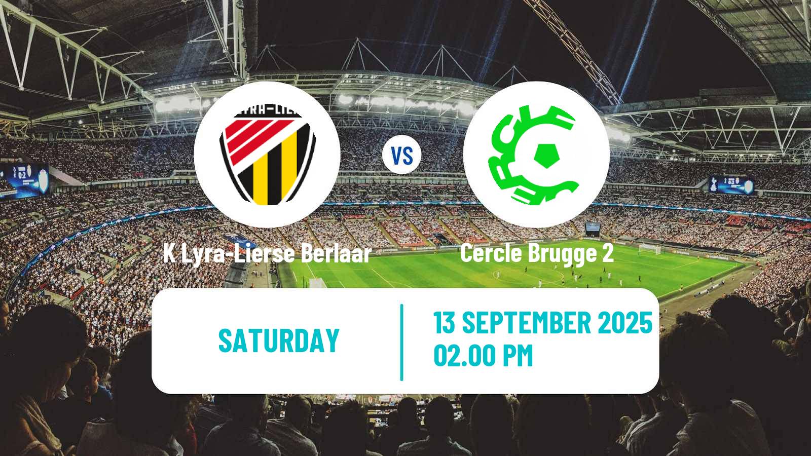 Football Belgian National Division 1 VV K Lyra-Lierse Berlaar - Cercle Brugge 2
