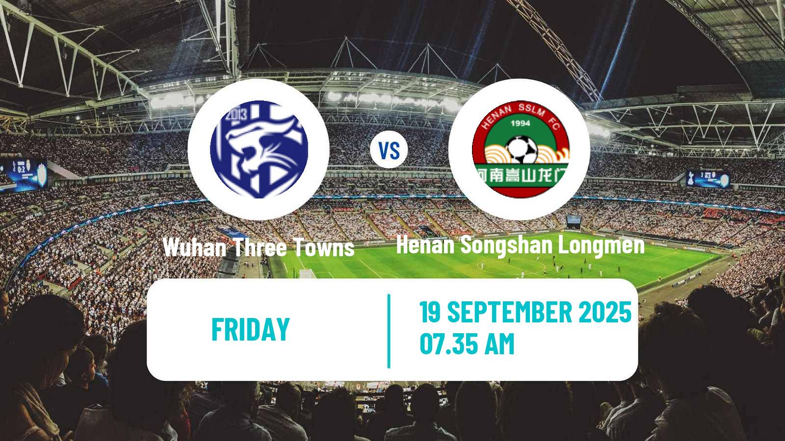 Football Chinese Super League Wuhan Three Towns - Henan Songshan Longmen
