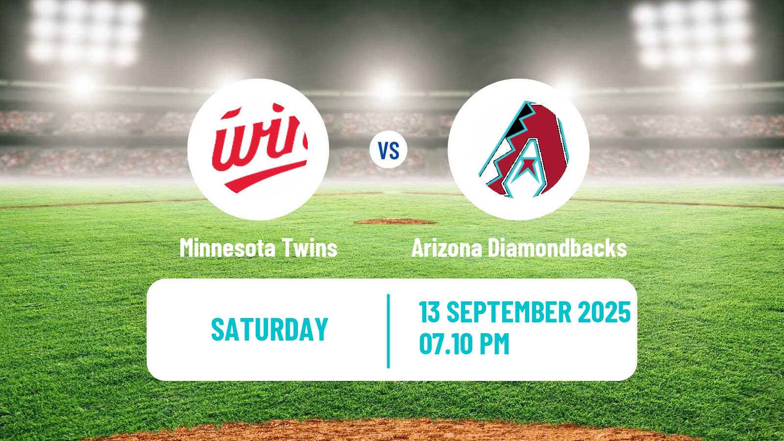 Baseball MLB Minnesota Twins - Arizona Diamondbacks